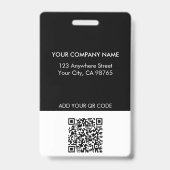 Modern Bedrijfs Custom Company Monogram Logo Badge (Achterkant)