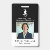 Modern Bedrijfs Custom Company Monogram Logo Badge (Voorzijde)