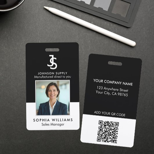 Modern Bedrijfs Custom Company Monogram Logo Badge