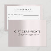 MODERN BEDRIJFSCERTIFICAAT, cadeau voor u (Voorkant / Achterkant)