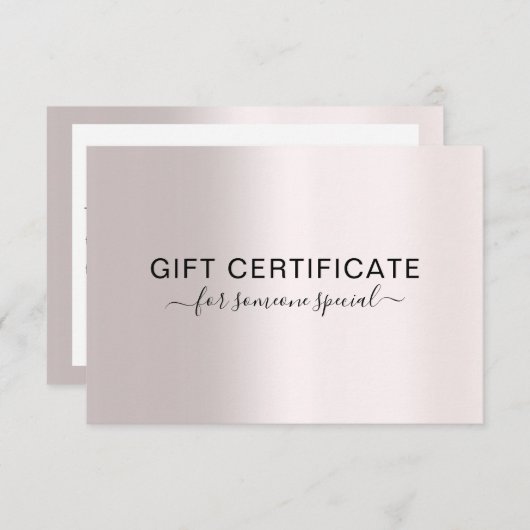 MODERN BEDRIJFSCERTIFICAAT, cadeau voor u (Voorkant / Achterkant)