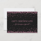 MODERN BEDRIJFSCERTIFICAAT GIFT GLITTER (Voorkant)