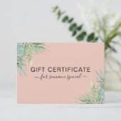 MODERN BEDRIJFSCERTIFICAAT TROPISCH cadeau voor u (Staand voorkant)