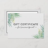 MODERN BEDRIJFSCERTIFICAAT TROPISCH cadeau voor u (Voorkant / Achterkant)