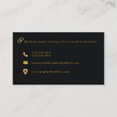 modern bedrijfsconsultants visitekaartje (Achterkant)