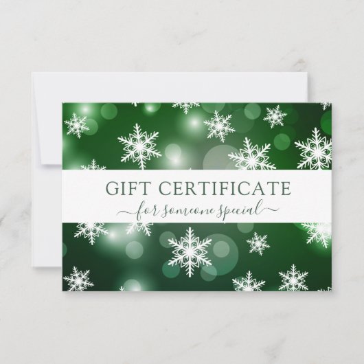 MODERN BEDRIJFSCRISTMAS CERTIFICEREN cadeau voor u (Voorkant)