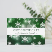 MODERN BEDRIJFSCRISTMAS CERTIFICEREN cadeau voor u (Staand voorkant)