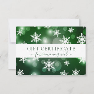 MODERN BEDRIJFSCRISTMAS CERTIFICEREN cadeau voor u
