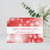 MODERN BEDRIJFSCRISTMAS CERTIFICEREN cadeau voor u (Staand voorkant)