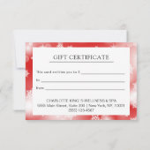 MODERN BEDRIJFSCRISTMAS CERTIFICEREN cadeau voor u (Achterkant)