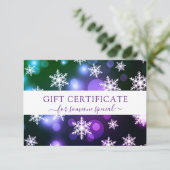 MODERN BEDRIJFSCRISTMAS CERTIFICEREN cadeau voor u (Staand voorkant)