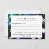 MODERN BEDRIJFSCRISTMAS CERTIFICEREN cadeau voor u (Achterkant)