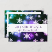 MODERN BEDRIJFSCRISTMAS CERTIFICEREN cadeau voor u (Voorkant / Achterkant)