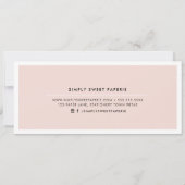 MODERN BEDRIJFSelegante roze logo Kaart (Achterkant)