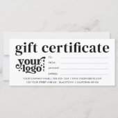 Modern bedrijfsgeschenkcertificaat met aangepaste  (Voorkant)