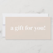 Modern bedrijfsgeschenkcertificaat met aangepaste (Achterkant)