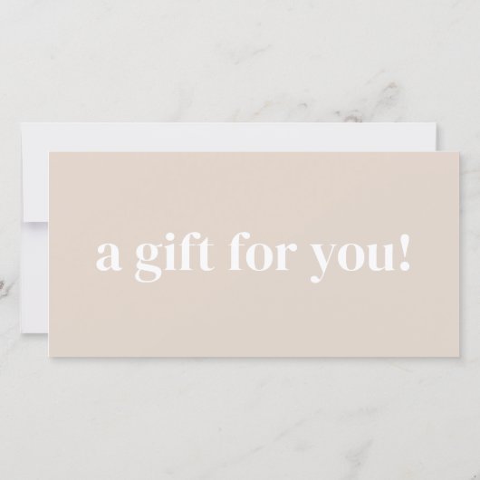 Modern bedrijfsgeschenkcertificaat met aangepaste  (Achterkant)