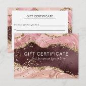 MODERN BEDRIJFSGLITTERCERTIFICAAT (Voorkant / Achterkant)