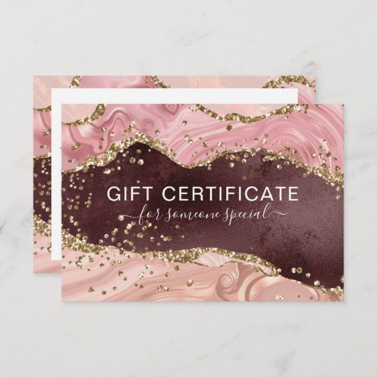 MODERN BEDRIJFSGLITTERCERTIFICAAT (Voorkant / Achterkant)