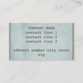 modern bedrijfskaartmodel in lichtblauw visitekaartje (Achterkant)