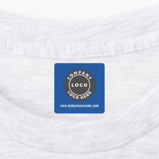 Modern bedrijfslogo en bedrijfswebsite labels (Aangebracht)