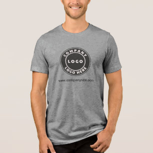 Modern bedrijfslogo en website Werknemers op maat Tri-Blend Shirt