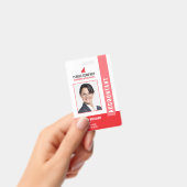 Modern bedrijfslogo foto personeels-ID Badge (Handheld)