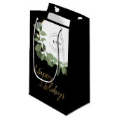 Modern Bedrijfslogo Prettige Feestdagen Klein Cadeauzakje (Voorkant Gekanteld)