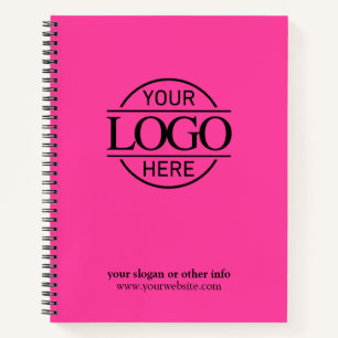 Modern bedrijfslogo promotioneel cadeau notitieboek