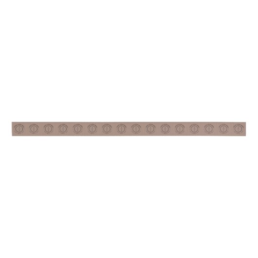Modern bedrijfsmerk Beige Packaging Business Logo Grosgrain Lint (Voorkant)
