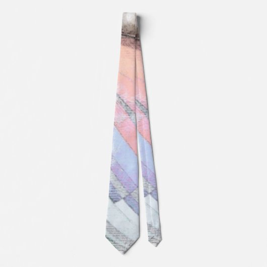 Modern bedrijfspatroon Abstrac Blue Roze Stropdas (Voorkant)