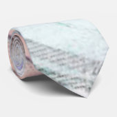 Modern bedrijfspatroon Abstrac Blue Roze Stropdas (Opgerold)