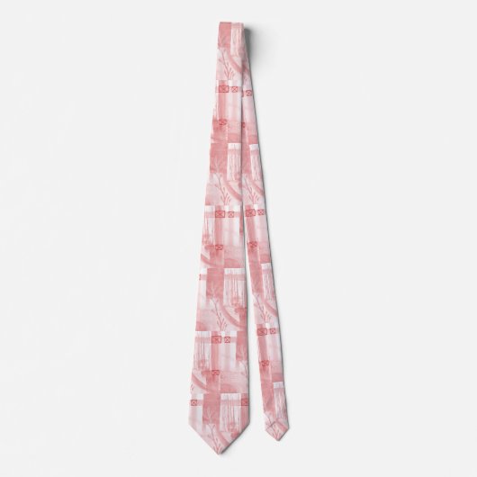 Modern bedrijfspatroon Abstrac Oranje Stropdas (Voorkant)