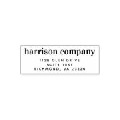 Modern bedrijfsretouradres zelfinktende stempel (Design)