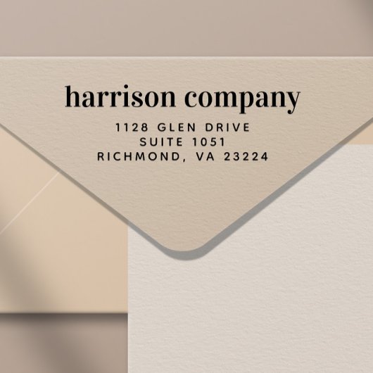 Modern bedrijfsretouradres zelfinktende stempel