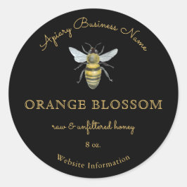 Modern Bee Appiary Honing Geel Zwart Product Label