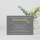 Modern Bee Baby shower for Mummy Kaart (Staand voorkant)