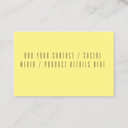 Modern Bee Wreath Visitekaartje (Achterkant)