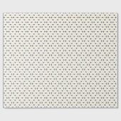 Modern Bee Yellow Honeycomb Schattigee zomerbijenk Cadeaupapier (Vlak)
