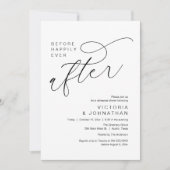 Modern Before Happily Ever After Rehearsal Dinner Kaart (Voorkant)