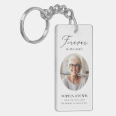 Modern begrafenismonument in liefdevolle herinneri sleutelhanger (Voorkant Links)