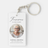 Modern begrafenismonument in liefdevolle herinneri sleutelhanger (achterkant)