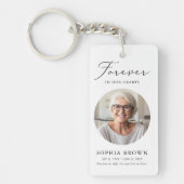 Modern begrafenismonument in liefdevolle herinneri sleutelhanger (Voorkant)