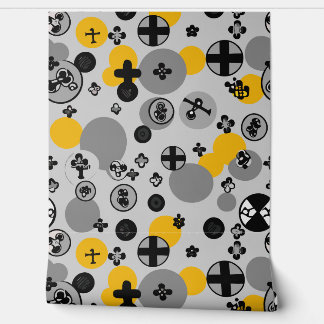 Modern behang met symbolen