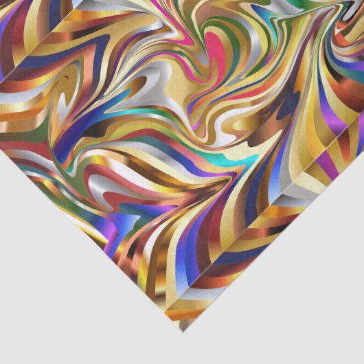 Modern behang psychedelische achtergrond Afstudere Tissuepapier (Detail)