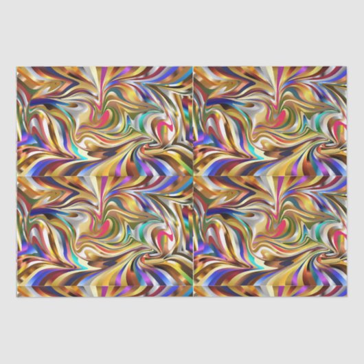 Modern behang psychedelische achtergrond Afstudere Tissuepapier (Voorkant)