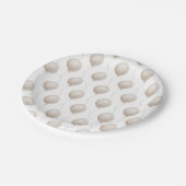 Modern Beige Balloon Boho Baby shower Papieren Bordje (Gekanteld)