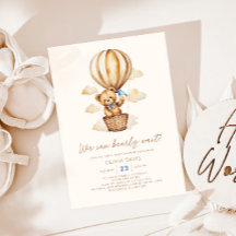 Modern Beige Beer Boy Baby shower