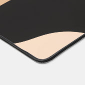 Modern Beige Black Wavy Abstract Desk Mat (Hoek)