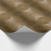 Modern beige bruin alligator krokodillenleer cadeaupapier (Hoek)